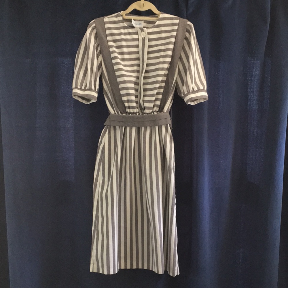 Vintage Nautical Stripe Day Dress